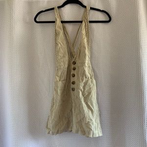 Japna Striped Button Up Short Dress Size Small